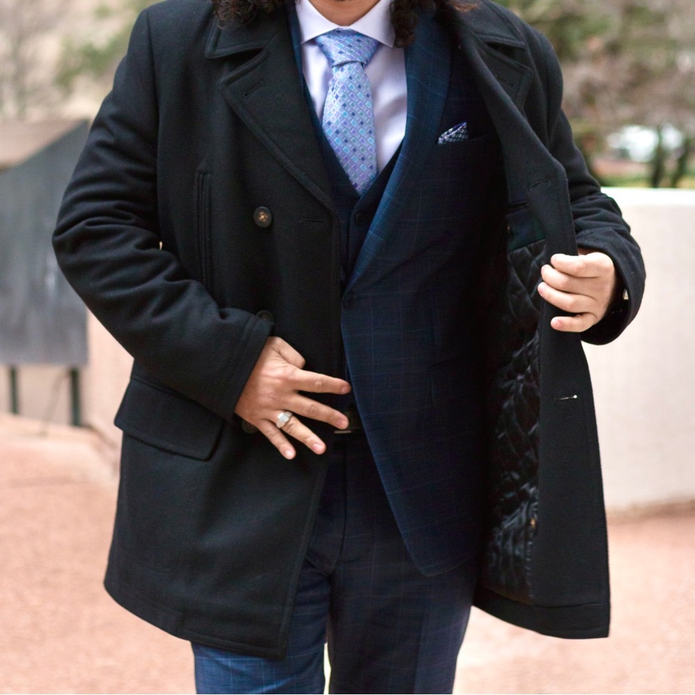 Black Ralph Lauren Coat. 42R